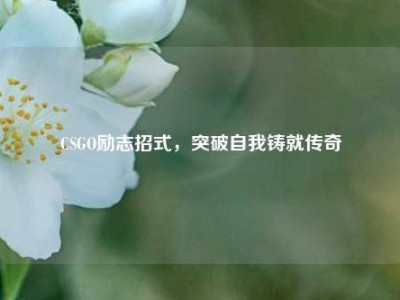 CSGO励志招式，突破自我铸就传奇