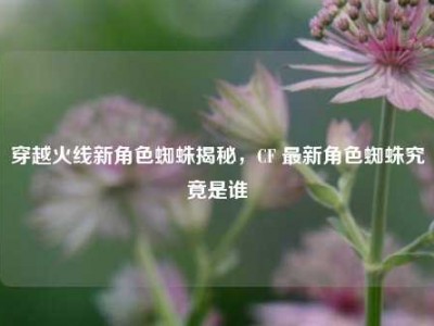 穿越火线新角色蜘蛛揭秘，CF 最新角色蜘蛛究竟是谁