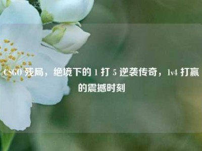 CSGO 残局，绝境下的 1 打 5 逆袭传奇，1v4 打赢的震撼时刻