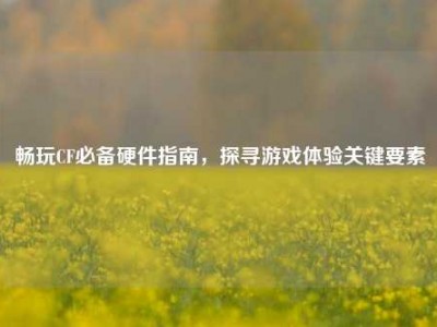 畅玩CF必备硬件指南，探寻游戏体验关键要素