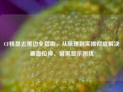 CF核显去黑边全指南，从原理到实操彻底解决画面拉伸、留黑显示困扰