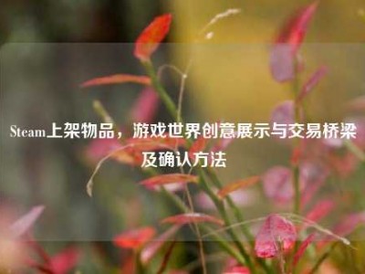 Steam上架物品，游戏世界创意展示与交易桥梁及确认方法