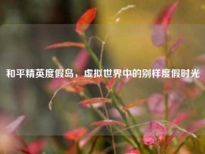 和平精英度假岛，虚拟世界中的别样度假时光