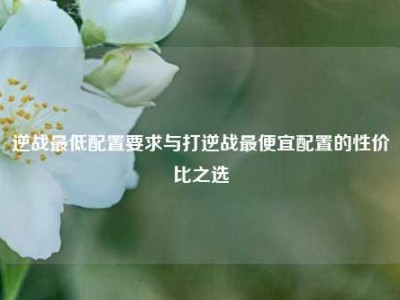 逆战最低配置要求与打逆战最便宜配置的性价比之选