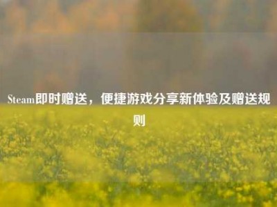 Steam即时赠送，便捷游戏分享新体验及赠送规则