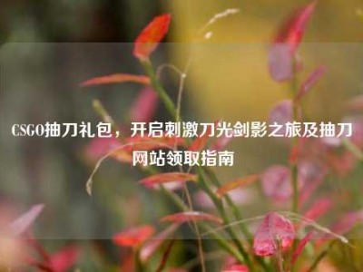 CSGO抽刀礼包，开启刺激刀光剑影之旅及抽刀网站领取指南