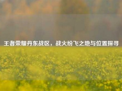 王者荣耀丹东战区，战火纷飞之地与位置探寻