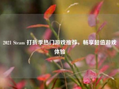 2021 Steam 打折季热门游戏推荐，畅享超值游戏体验