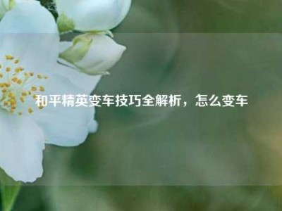 和平精英变车技巧全解析，怎么变车