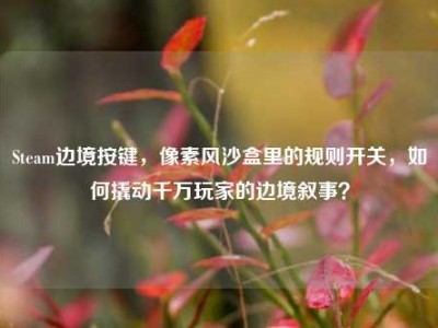Steam边境按键，像素风沙盒里的规则开关，如何撬动千万玩家的边境叙事？