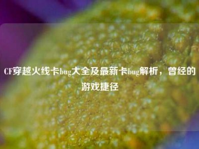 CF穿越火线卡bug大全及最新卡bug解析，曾经的游戏捷径