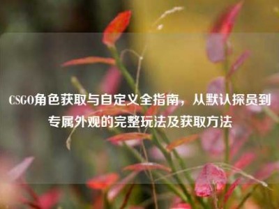 CSGO角色获取与自定义全指南，从默认探员到专属外观的完整玩法及获取方法