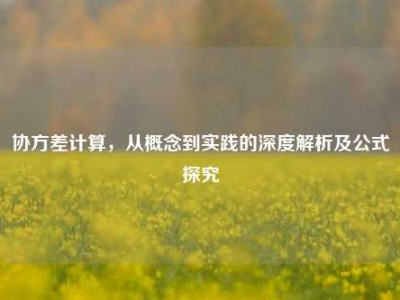 协方差计算，从概念到实践的深度解析及公式探究