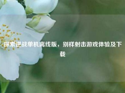 探索逆战单机离线版，别样射击游戏体验及下载