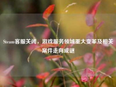 Steam客服关闭，游戏服务领域重大变革及相关案件走向成谜