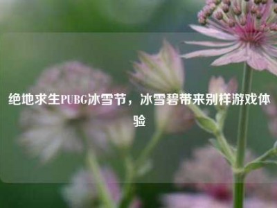 绝地求生PUBG冰雪节，冰雪碧带来别样游戏体验