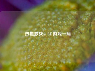 热血激战，CF 游戏一局