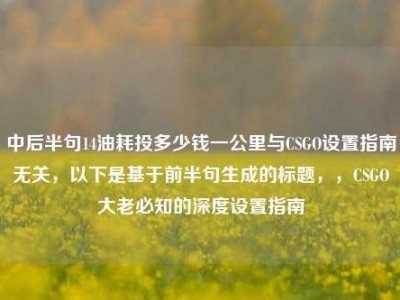 中后半句14油耗投多少钱一公里与CSGO设置指南无关，以下是基于前半句生成的标题，，CSGO大老必知的深度设置指南