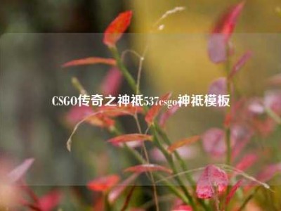 CSGO传奇之神祗537csgo神祗模板
