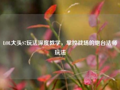 LOL大头S7玩法深度教学，掌控战场的炮台法师玩法