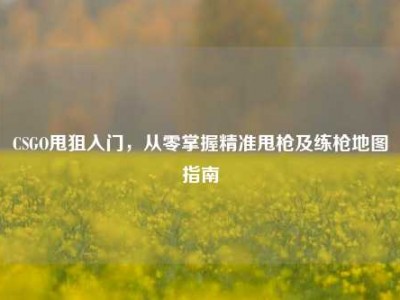 CSGO甩狙入门，从零掌握精准甩枪及练枪地图指南