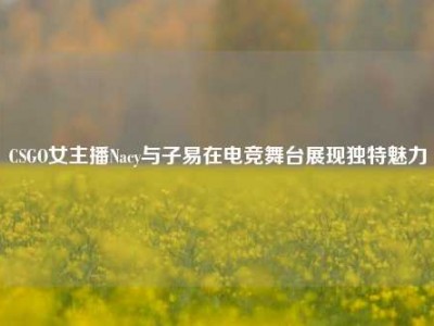 CSGO女主播Nacy与子易在电竞舞台展现独特魅力