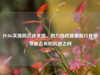 PUBG实施防沉迷举措，助力游戏健康前行并引发是否有防沉迷之问