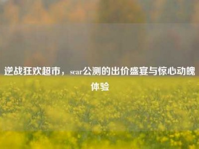 逆战狂欢超市，scar公测的出价盛宴与惊心动魄体验