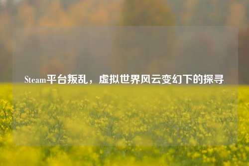Steam平台叛乱,虚拟世界风云变幻下的探寻