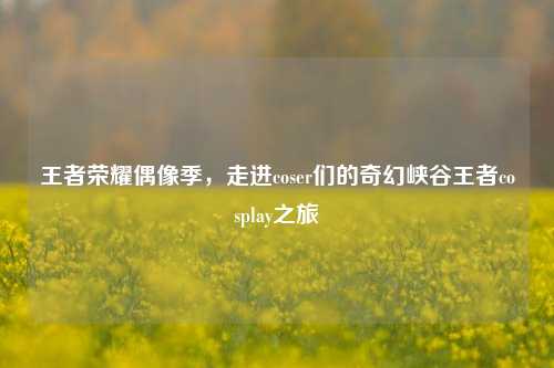 王者荣耀偶像季,走进coser们的奇幻峡谷王者cosplay之旅
