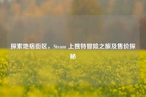 探索地痞街区,Steam 上独特冒险之旅及售价探秘
