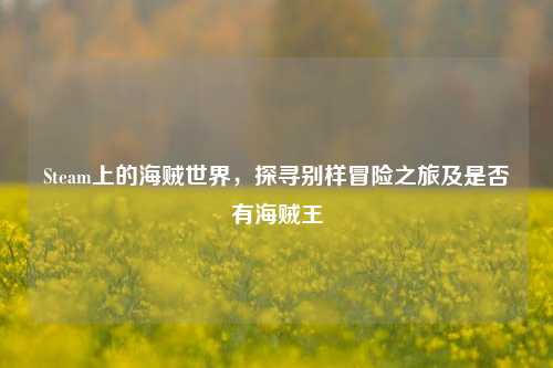 Steam上的海贼世界,探寻别样冒险之旅及是否有海贼王