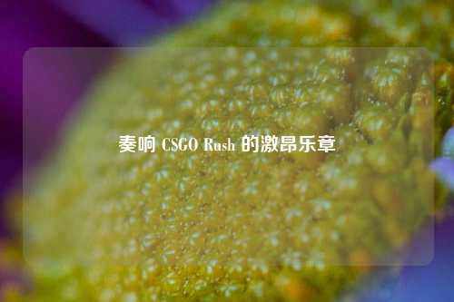奏响 CSGO Rush 的激昂乐章