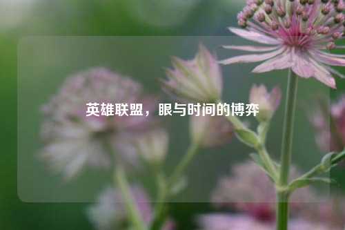 英雄联盟,眼与时间的博弈