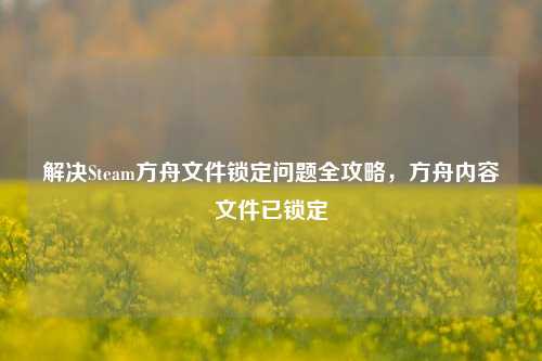 解决Steam方舟文件锁定问题全攻略,方舟内容文件已锁定