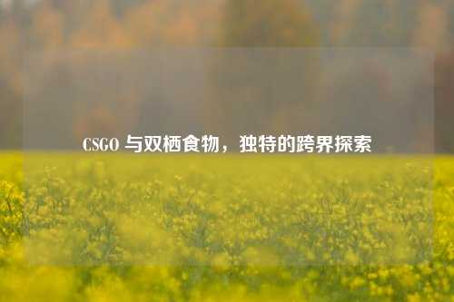 CSGO 与双栖食物,独特的跨界探索