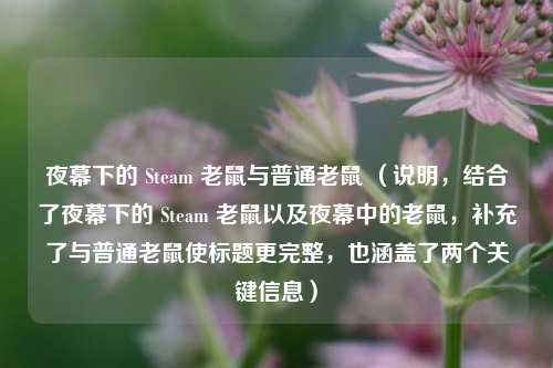 夜幕下的 Steam 老鼠与普通老鼠 (说明,结合了夜幕下的 Steam 老鼠以及夜幕中的老鼠,补充了与普通老鼠使标题更完整,也涵盖了两个关键信息)