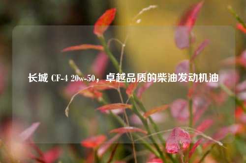 长城 CF-4 20w-50,卓越品质的柴油发动机油