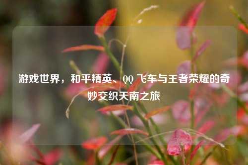游戏世界,和平精英、QQ 飞车与王者荣耀的奇妙交织天南之旅