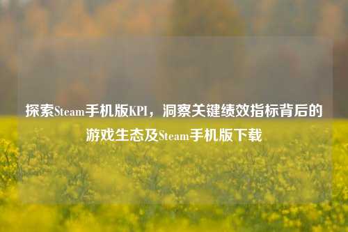 探索Steam手机版KPI，洞察关键绩效指标背后的游戏生态及Steam手机版下载
