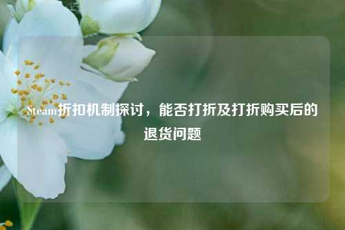 Steam折扣机制探讨,能否打折及打折购买后的退货问题