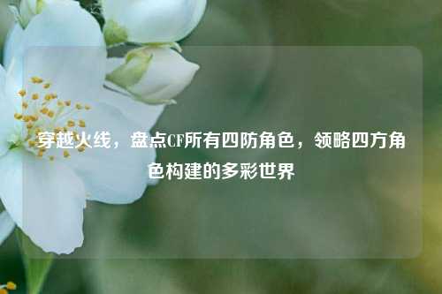 穿越火线,盘点CF所有四防角色,领略四方角色构建的多彩世界
