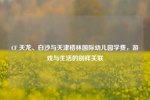 CF 天龙、白沙与天津格林国际幼儿园学费,游戏与生活的别样关联