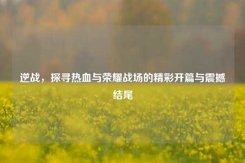逆战,探寻热血与荣耀战场的精彩开篇与震撼结尾