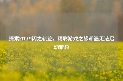 探索STEAM闪之轨迹,精彩游戏之旅却遇无法启动难题