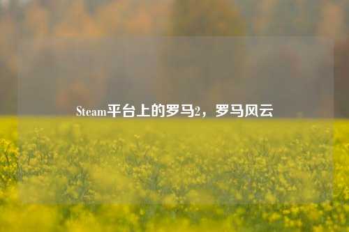 Steam平台上的罗马2，罗马风云