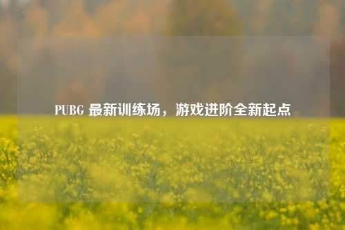 PUBG 最新训练场,游戏进阶全新起点