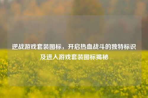 逆战游戏套装图标,开启热血战斗的独特标识及进入游戏套装图标揭秘