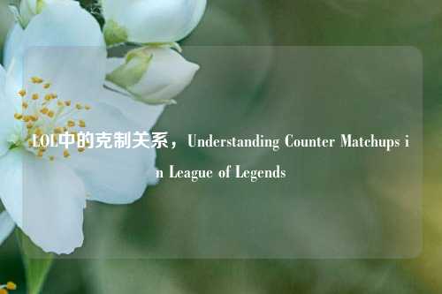 LOL中的克制关系,Understanding Counter Matchups in League of Legends