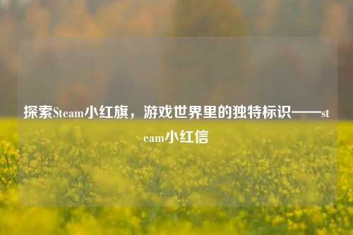 探索Steam小红旗,游戏世界里的独特标识——steam小红信